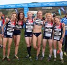 Geat Britain junior team at the BUPA Great Edinburgh Cross country.